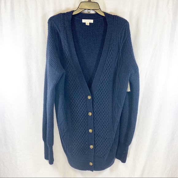 Treasure & Bond Sweaters - Treasure & bond cozy oversized Navy cardigan